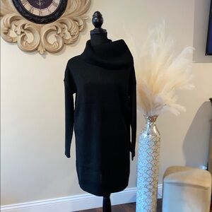 Lulu's Black Turtleneck Sweater Dress